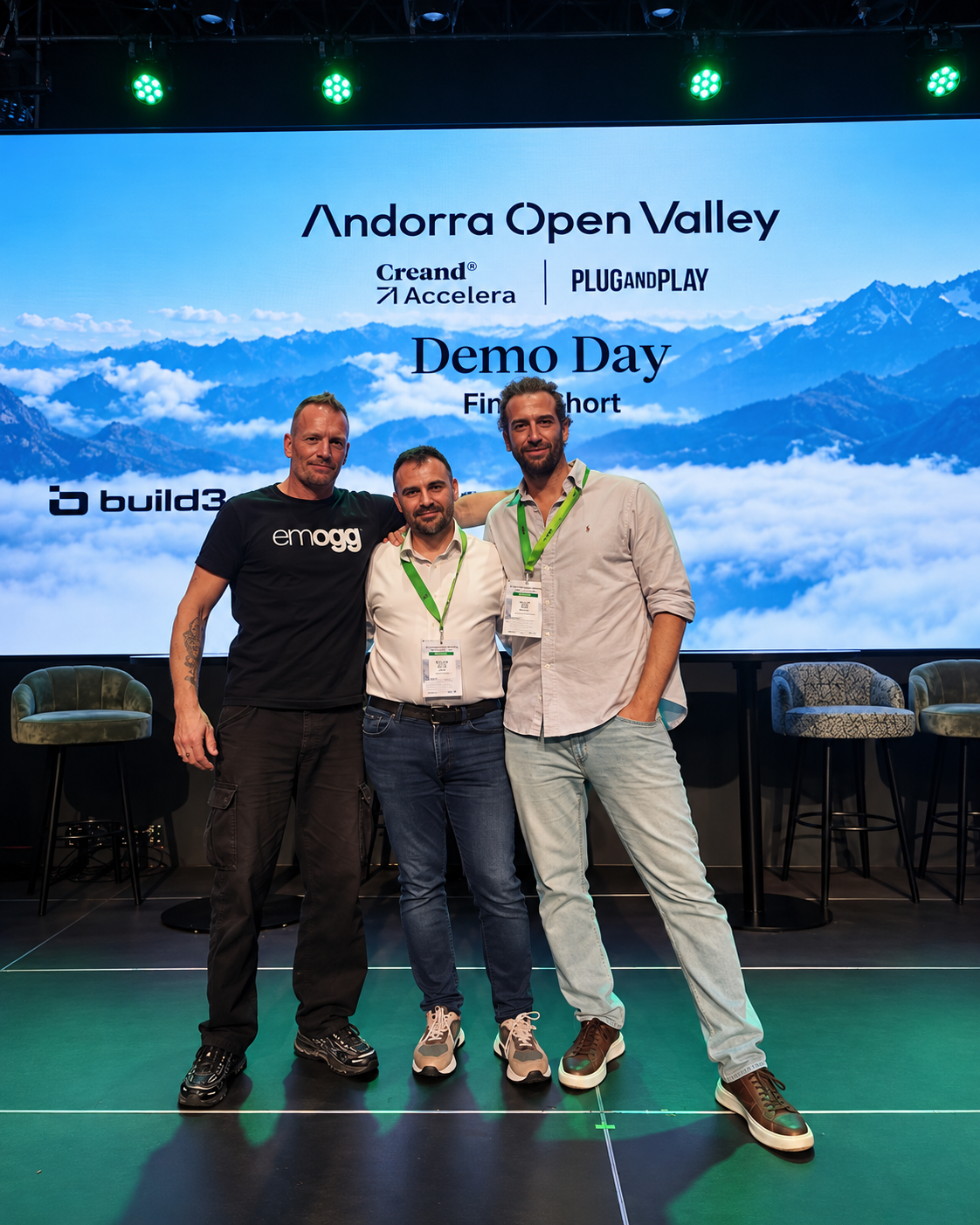 The Emogg Analytics team at the Andorra Open Valley Demo Day.