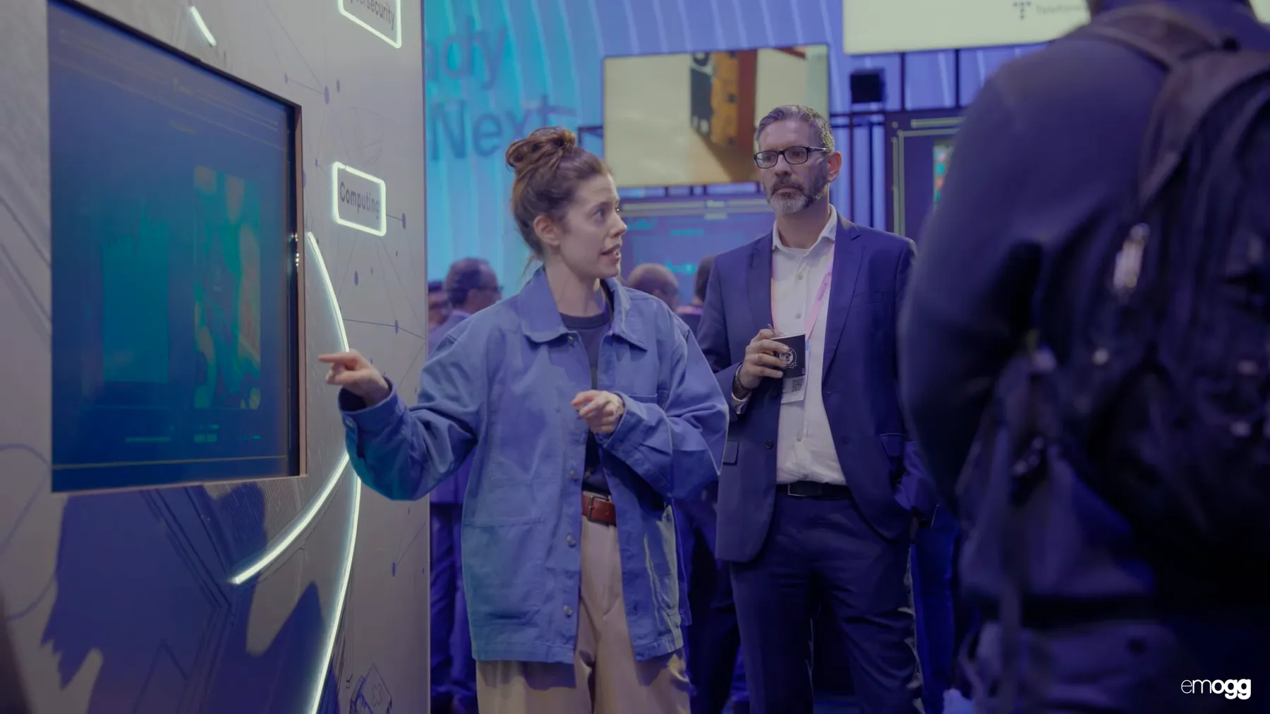 Stand de Telefónica en el MWC 2026, producido por Experientia
