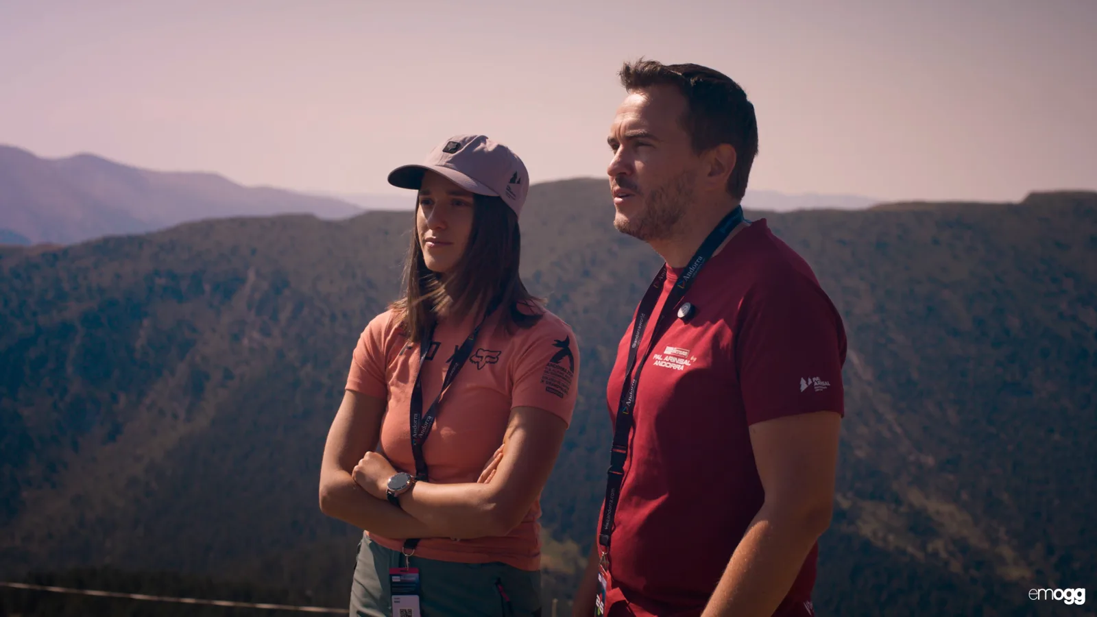 Irene Gómez y Francesc Parrilla, de Setap365, en Pal Arinsal.