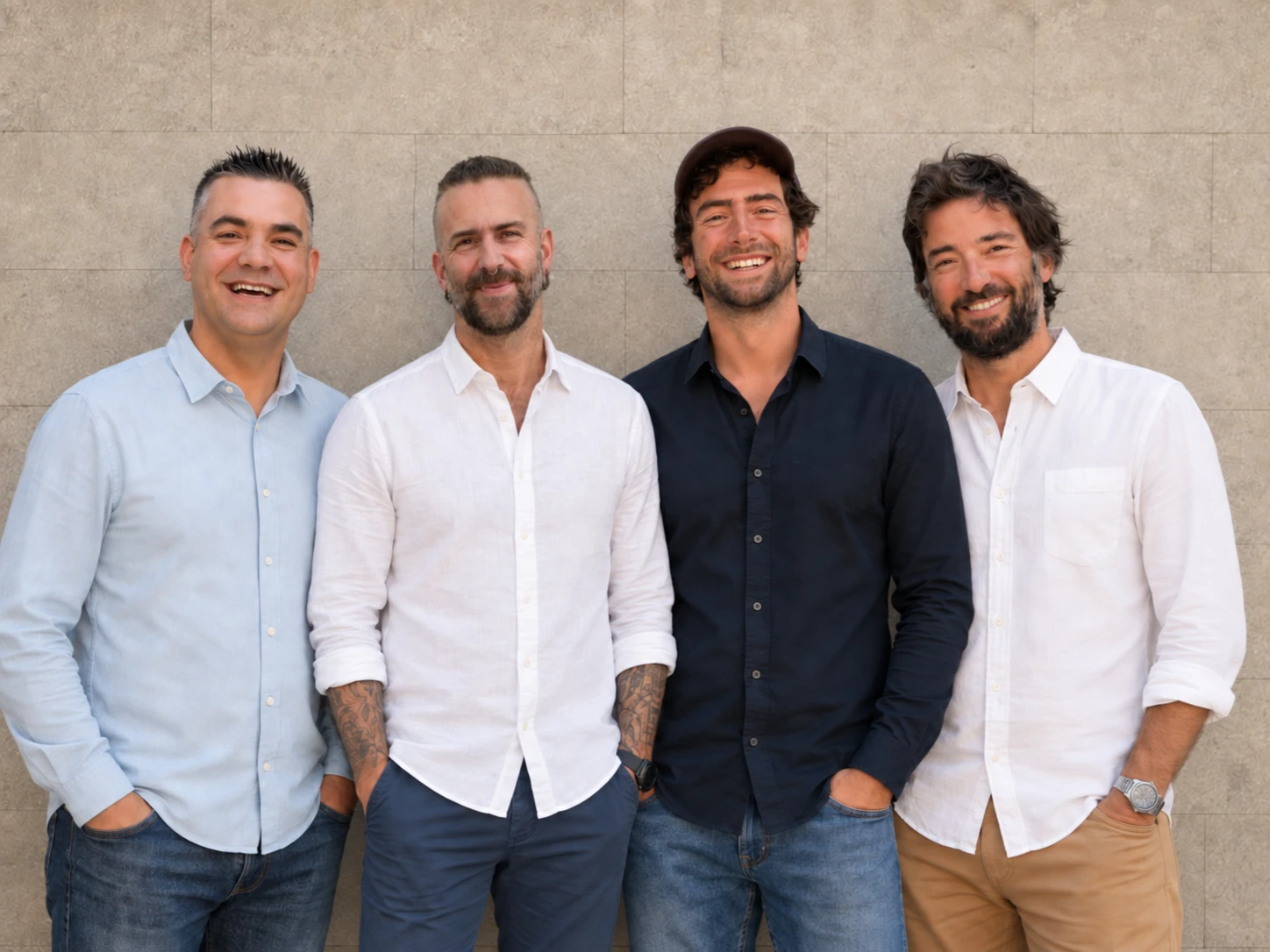 El equipo de Emogg Analytics: Edgar y Mark Sanjuán, Richi Serrés y Alejandro Larrazábal