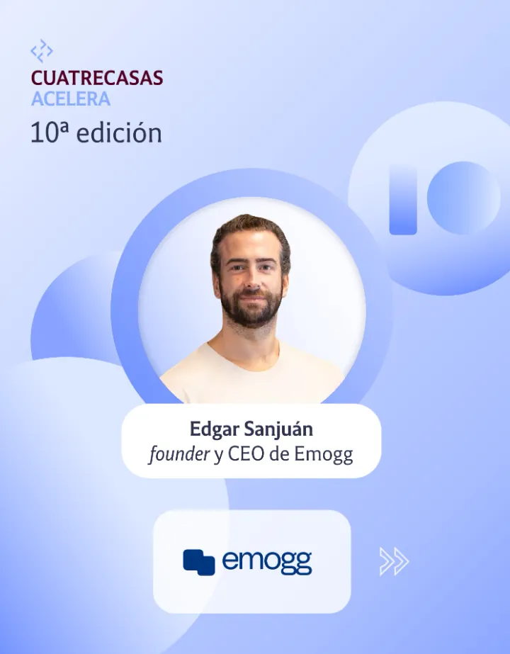 Edgar Sanjuán, founder y CEO de Emogg, en la 10ª edición de Cuatrecasas Acelera